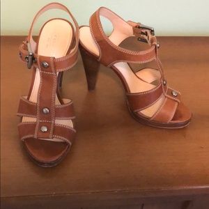 Coach -Sandals Color Whiskey 4 inch heel